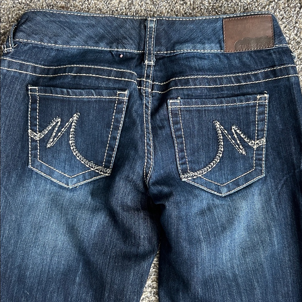 Maurices low rise flare Y2K jeans I like new condition size 1/2 Regular - Picture 5 of 8